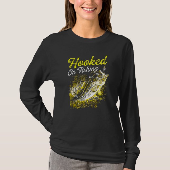 Fiske efter obemannat fiskbestånd t shirt (Framsida)