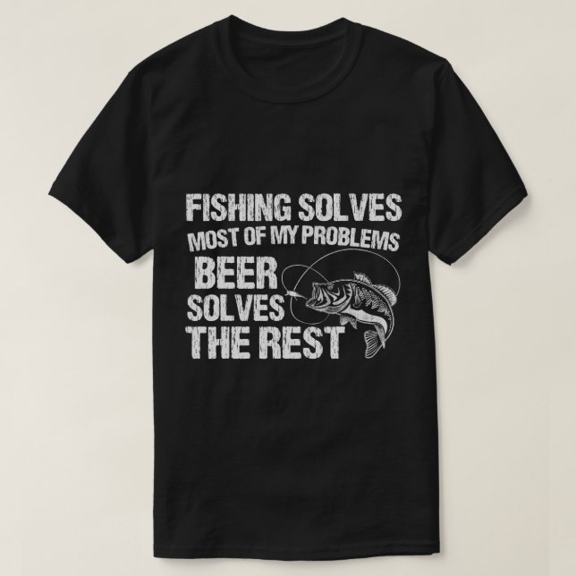 Fiske efter och finare fiskesman Fars dag Gift T Shirt (Design framsida)