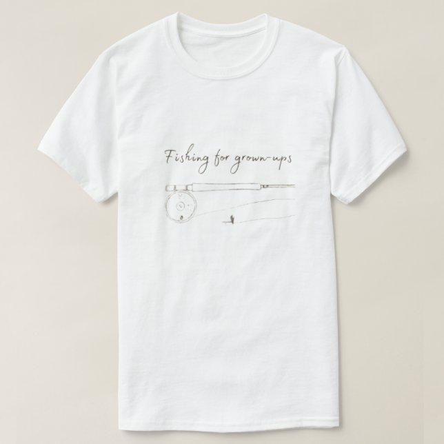 Fiske efter odlade grödor | Minimalistiskt fiske T Shirt (Design framsida)