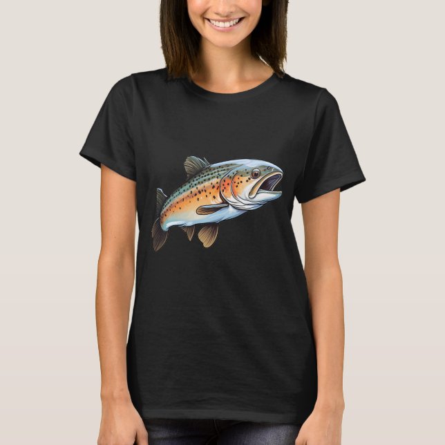 Fiske efter öring t shirt (Framsida)