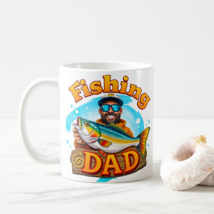 Fiske efter Pappa Fish Graffiti Kaffemugg