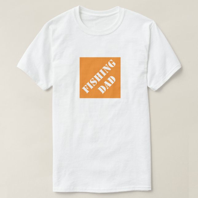 Fiske efter Pappa Lusnyj Pappa Humous Fars dag Gif T Shirt (Design framsida)