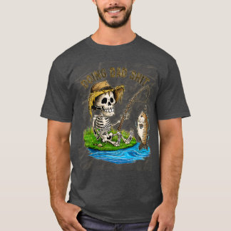 Fiske efter Pappa Pappa Skeleton Pappa Funny Pappa T Shirt