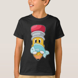 Fiske efter pennfisk t shirt