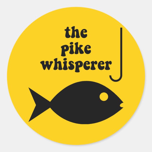 Fiske efter pikvicker runt klistermärke (Framsida)