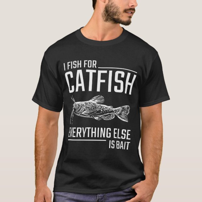 Fiske efter Pun Cat Noise Humor, Älskare T Shirt (Framsida)
