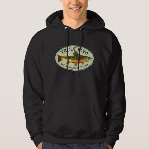 Fiske efter regnbåge hoodie