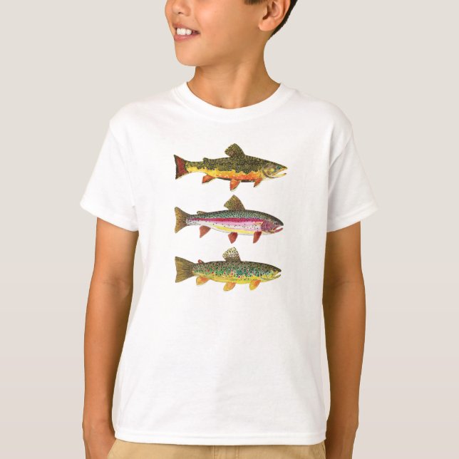 Fiske efter regnbåge i Kärlek Tee Shirt (Framsida)
