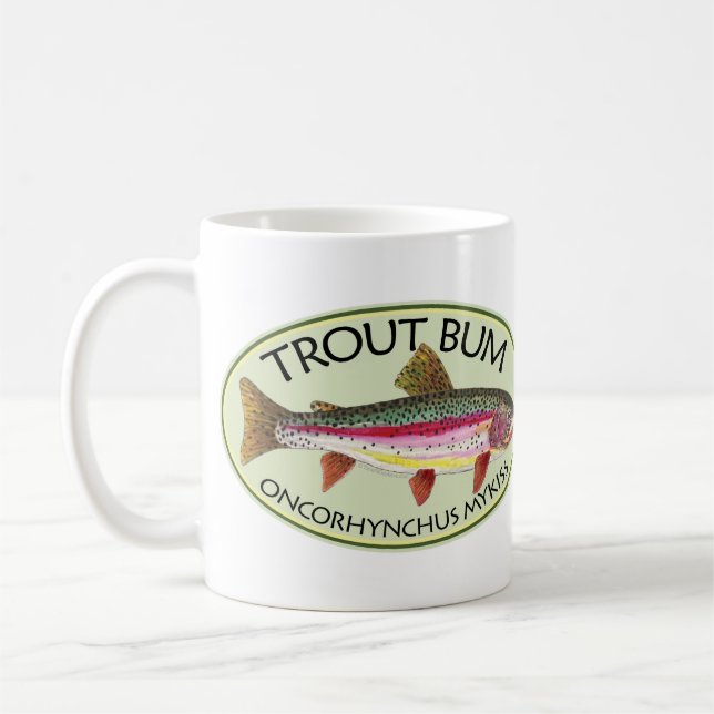 Fiske efter regnbåge kaffemugg (Vänster)