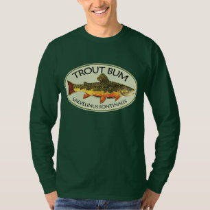 Fiske efter regnbåge tee shirt