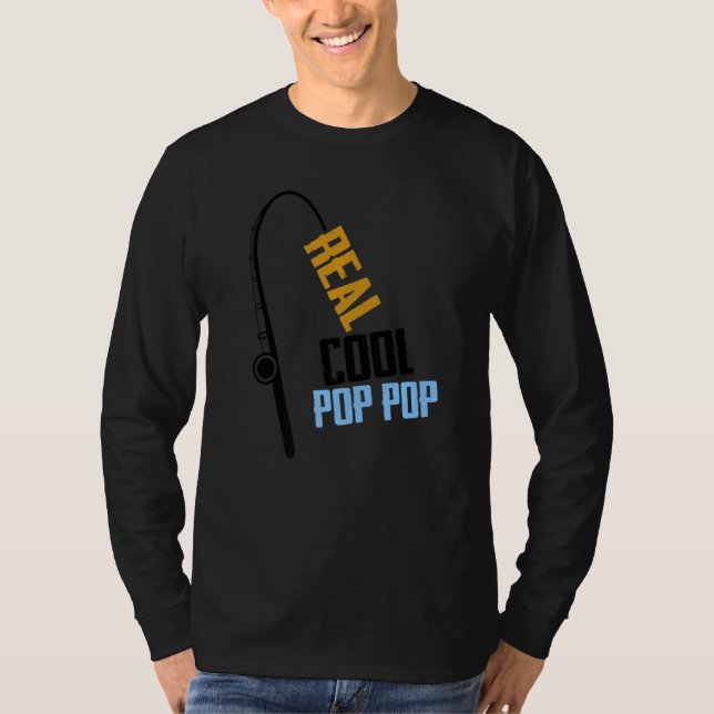 Fiske efter Rod Fisherman Reel Coola Pop T Shirt (Framsida)