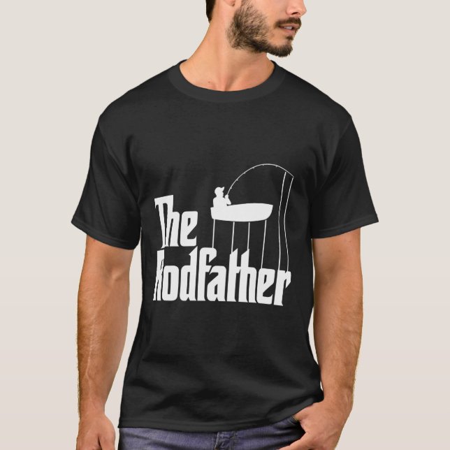 Fiske efter Rodfather-fiske T Shirt (Framsida)