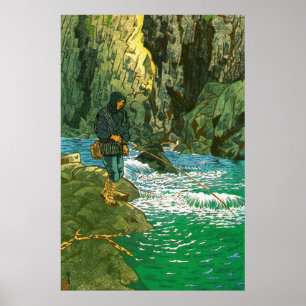 Fiske efter röding Kasamatsu Shiro 1956 Poster