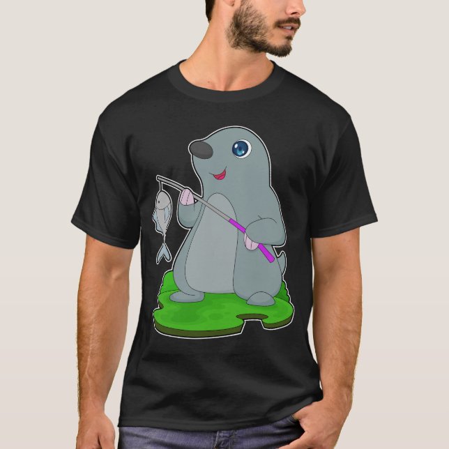 Fiske efter rörlig fisketrud t shirt (Framsida)