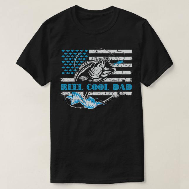 Fiske efter Saker i Fars dag, Coola Pappa Ameri T Shirt (Design framsida)