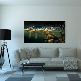 Fiske efter skarvar Tsuchiya Koitsu 1940 Canvastryck