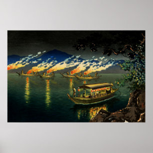 Fiske efter skarvar Tsuchiya Koitsu 1940 Poster