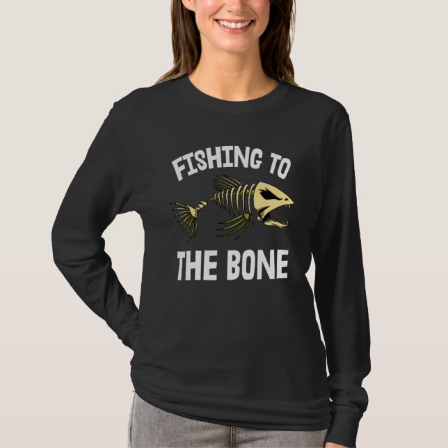 Fiske efter skelettskinn (Vasst test) T Shirt (Framsida)