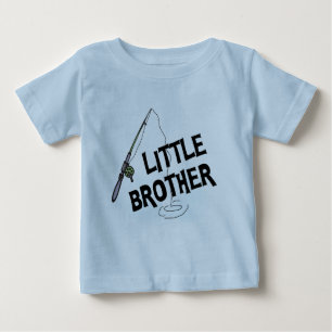 Fiske efter små brodersktröjor och gåvor t shirt