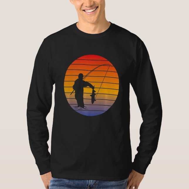 Fiske efter sport i resa t shirt (Framsida)
