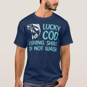 Fiske efter torsk (Lucky Cod Fisherman Design Fish T Shirt