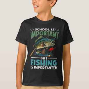 Fiske efter ungdom i unga pojkar och småbarn (Fisk T Shirt
