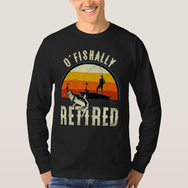 Fiske efter utfiskning 2022 Retro Pension Da T Shirt (Framsida)