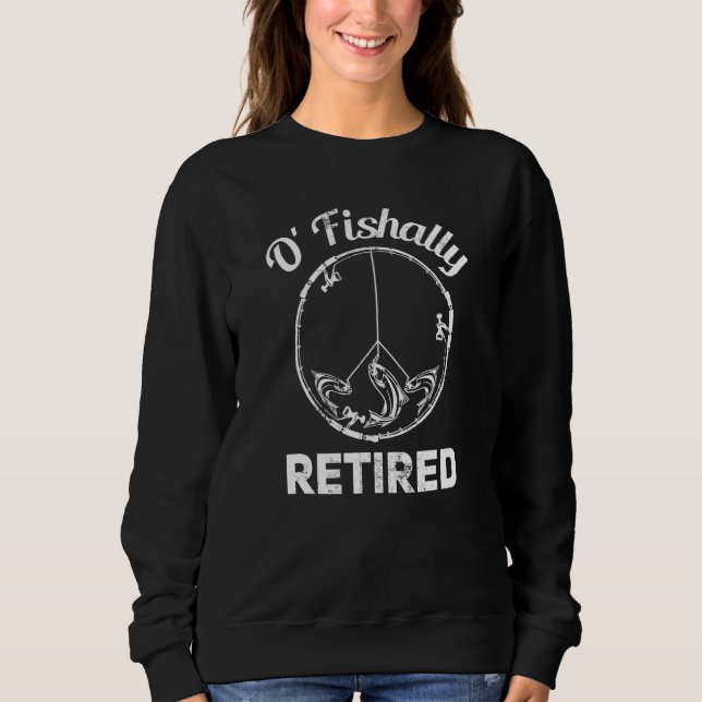 Fiske efter uttröttad fisk Retro Pension 9 T Shirt (Framsida)