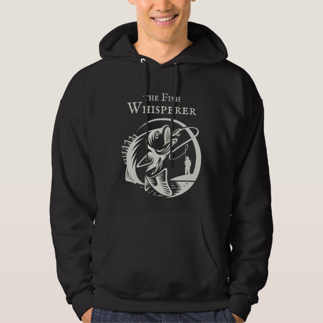 Fiske efter viskning utomhus hoodie (Framsida)