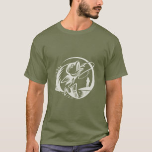 Fiske efter viskning utomhus t shirt