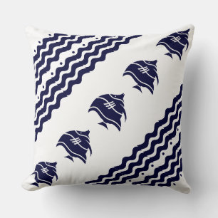 Fiske efter vit PILLOW-kustlevande fisk Kudde