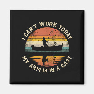 Fiske Fars dag jag inte kan arbeta i dag min Arm ä Magnet