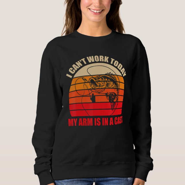 Fiske Fars dag jag inte kan arbeta i dag min Arm ä T Shirt (Framsida)