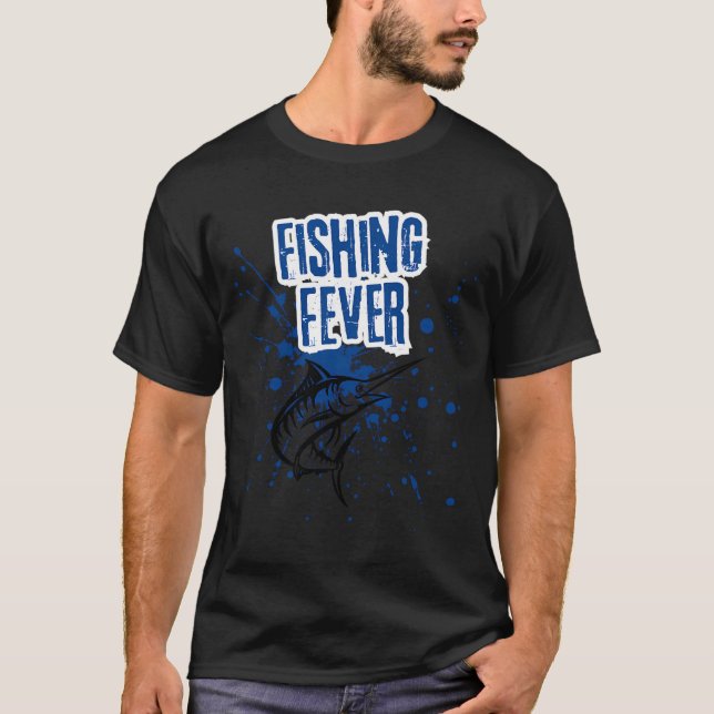 fiske feber t shirt (Framsida)