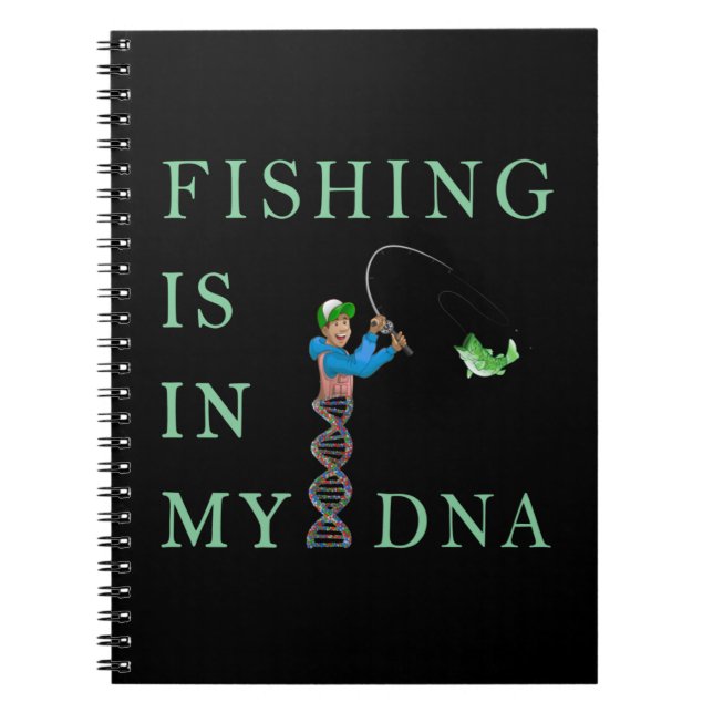Fiske finns i mitt DNA Anteckningsbok (Framsidan)