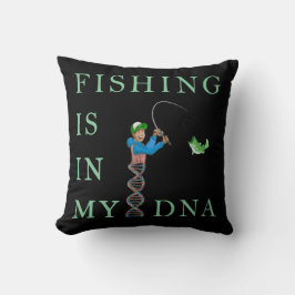 Fiske finns i mitt DNA Kudde