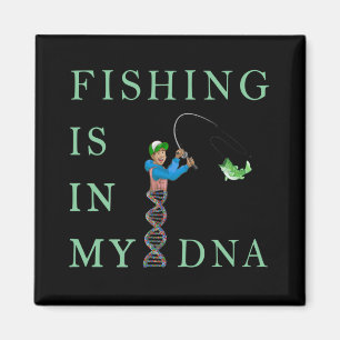 Fiske finns i mitt DNA Magnet