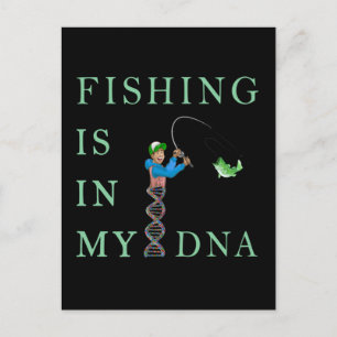 Fiske finns i mitt DNA Vykort