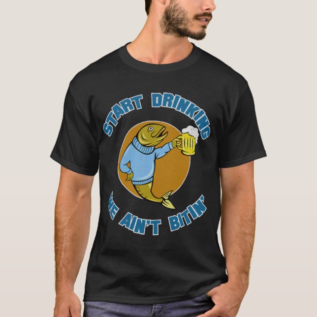 Fiske fisk fisk gåva mask t shirt (Framsida)