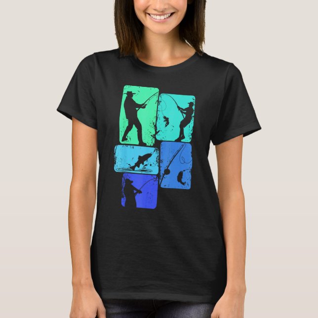 Fiske Fisk Män Barn Pojkar T Shirt (Framsida)