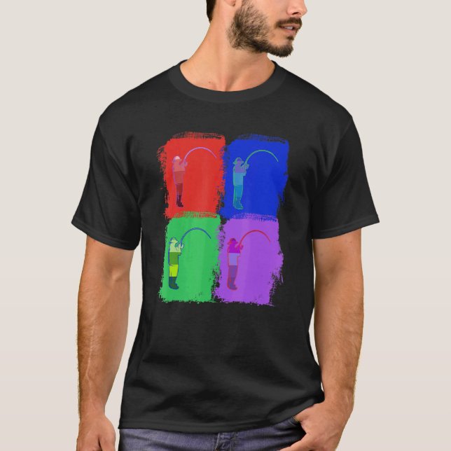 fiske fisk Popkonst T Shirt (Framsida)