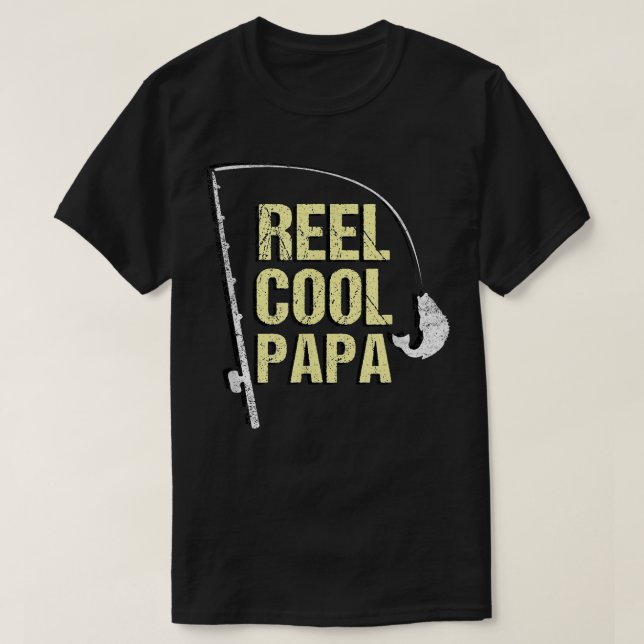 Fiske Fiskare Funny Fars dag Gift Pappa Gran T Shirt (Design framsida)