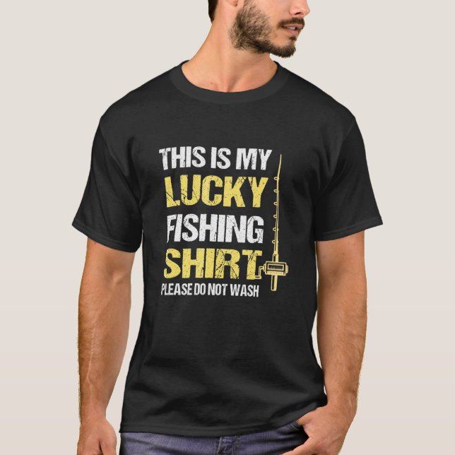 Fiske Fiskare Manar Fiske T Shirt (Framsida)
