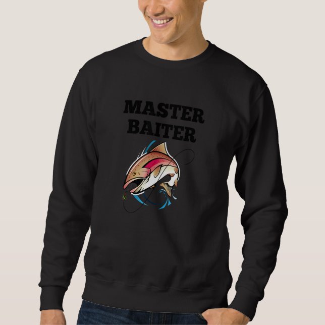 Fiske Fiskare, Master Baiter 1 Lång Ärmad Tröja (Framsida)