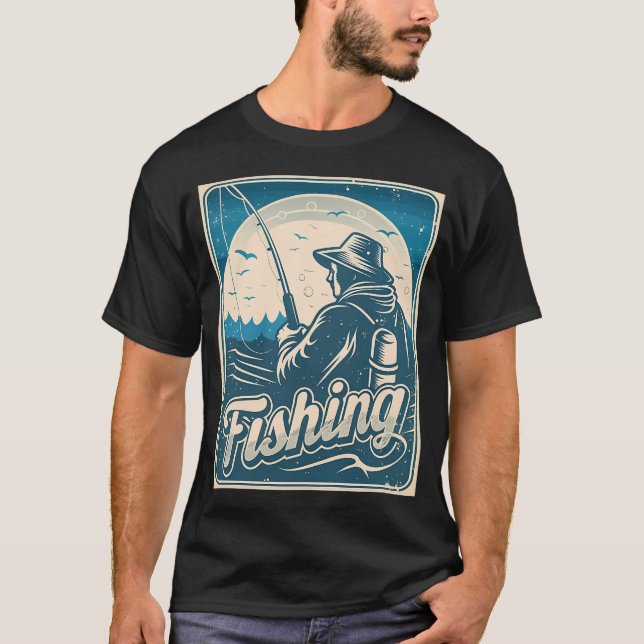 Fiske - Fiskare T Shirt (Framsida)