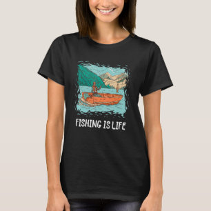 Fiske: Fiske efter fiskare i Sjö Fiske efter anglo T Shirt