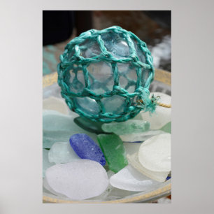 Fiske flutit på glas, Alaska Poster