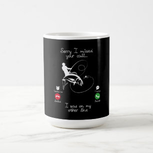 Fiske-Förlåt att jag missade ditt samtal. Jag var Kaffemugg