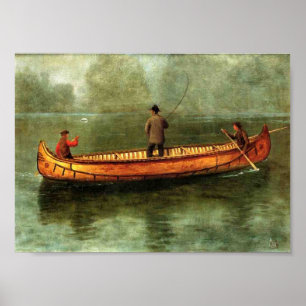 Fiske från en kanot poster