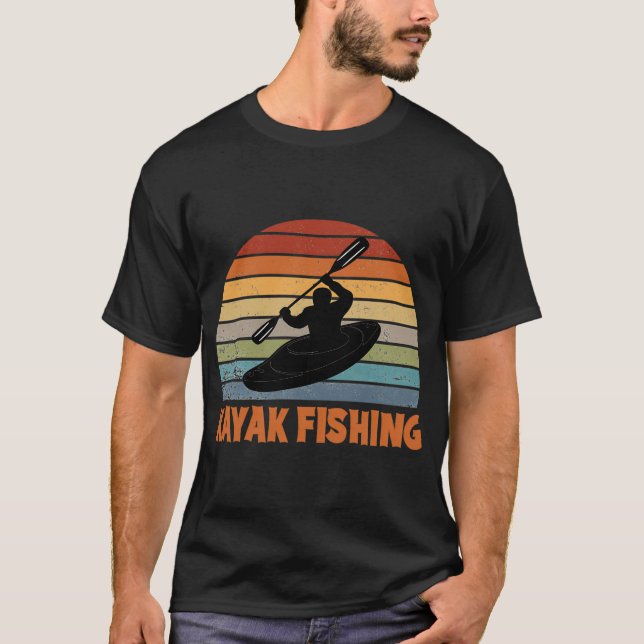 Fiske från kajak t shirt (Framsida)